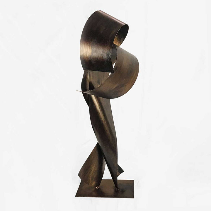 Quietness - Iron sculpture by Nurigiani Isabella - Fp Art Online