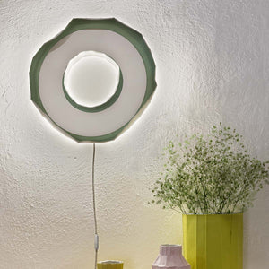 Ring Aura White Wall Light by Paronetto Paola & Botticelli Giovanni by Paronetto Paola - Fp Art Online