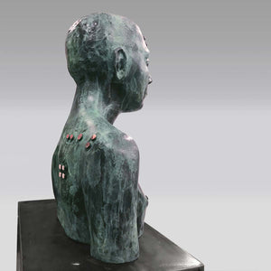 Sebastiano - Bronze and brass sculpture by Marcolini Laura - Fp Art Online