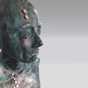 Sebastiano - Bronze and brass sculpture by Marcolini Laura - Fp Art Online
