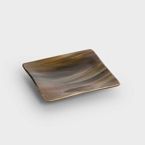 Shell Plate, Marbled effect glass by Fp Art Tableware - Fp Art Online