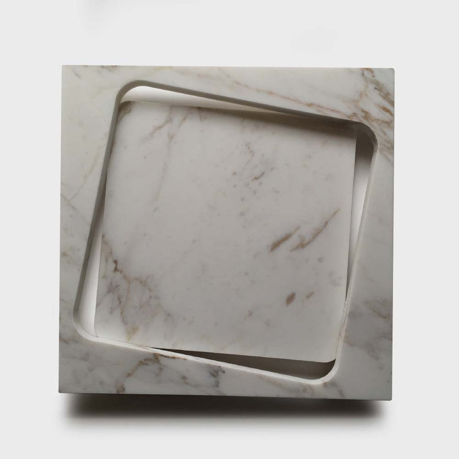 Slide - Square marble tray by Ulian Paolo - Fp Art Online