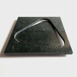 Slide - Triangular marble tray by Ulian Paolo - Fp Art Online