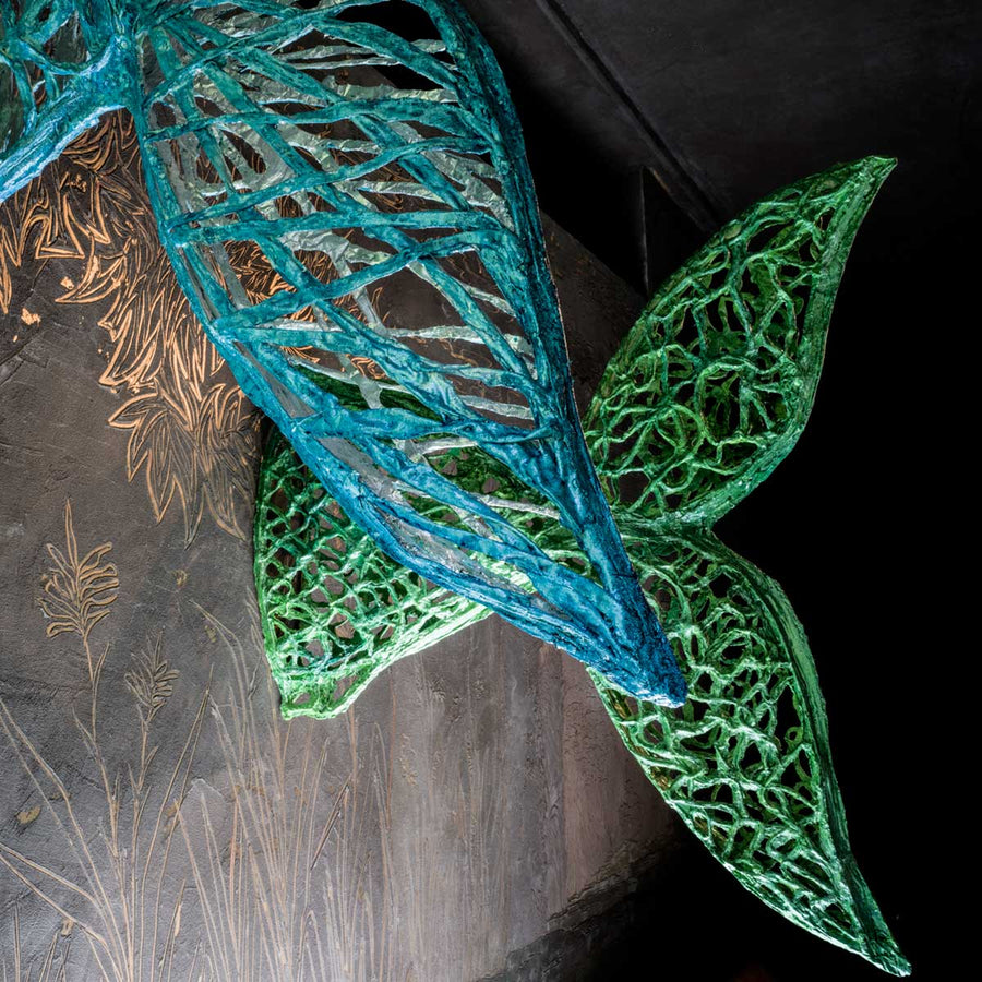 Amana - Recycled fabric, resin and acrylic sculpture by Superfluoo - Fp Art Online
