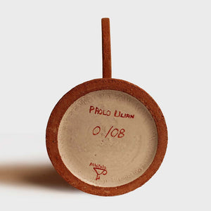 Times D - Terracotta natural color decorative jug by Ulian Paolo - Fp Art Online