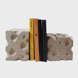 Topolino - Book holder made in Travertine marble by Pucci Donato - Fp Art Online