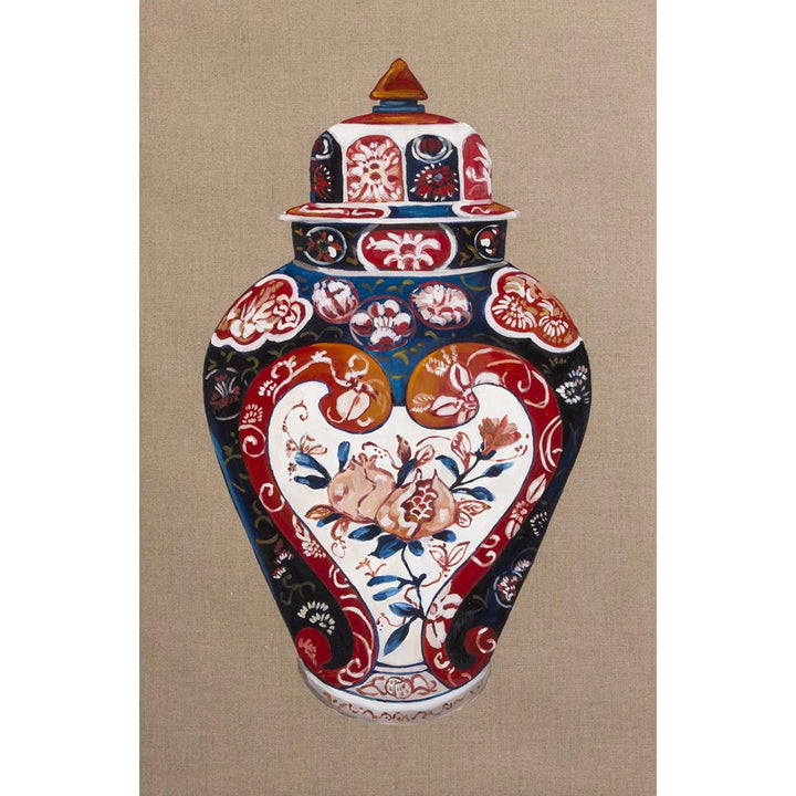 Chinese Vase - Multicolour, Oil on canvas by De Benedetti Benedetta - Fp Art Online