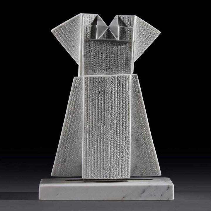 Vestito Maglia - Carrara Statuary marble sculpture by Mayer Tasch Verena - Fp Art Online