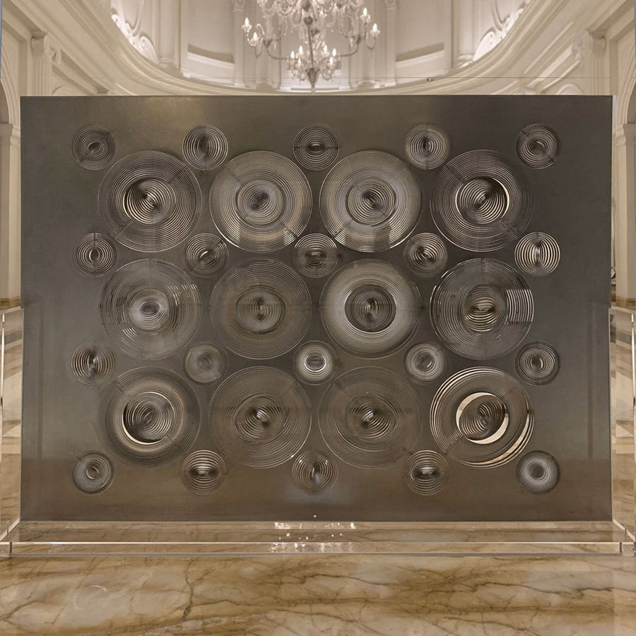 Wave Function #03 - Sculptural panel by Akelo - Fp Art Online
