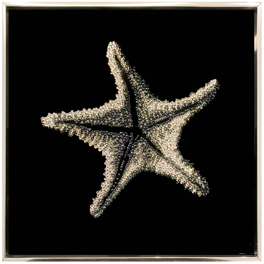 Wonderful Star (4 pieces) - 4800 Swarovski crystals on lucite acrylic paint by Diazzi Roberta - Fp Art Online